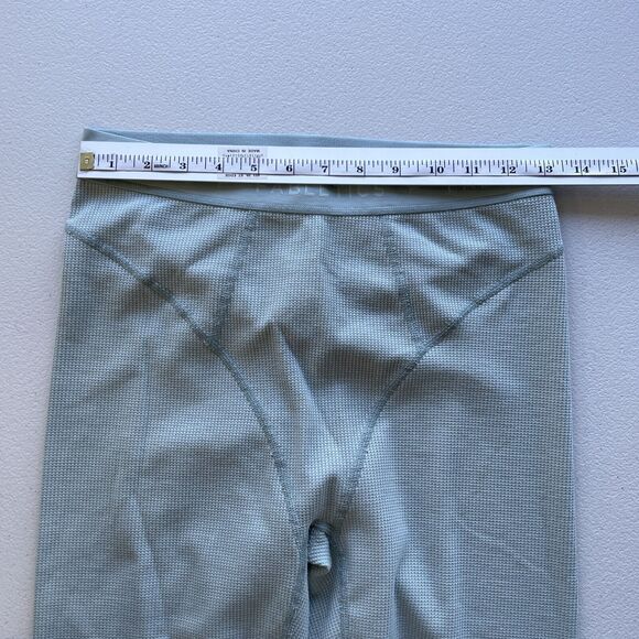Fabletics Leggings Women's M Pull On Waffle Knit Mint Elastic Waist Athletic - Picture 7 of 10